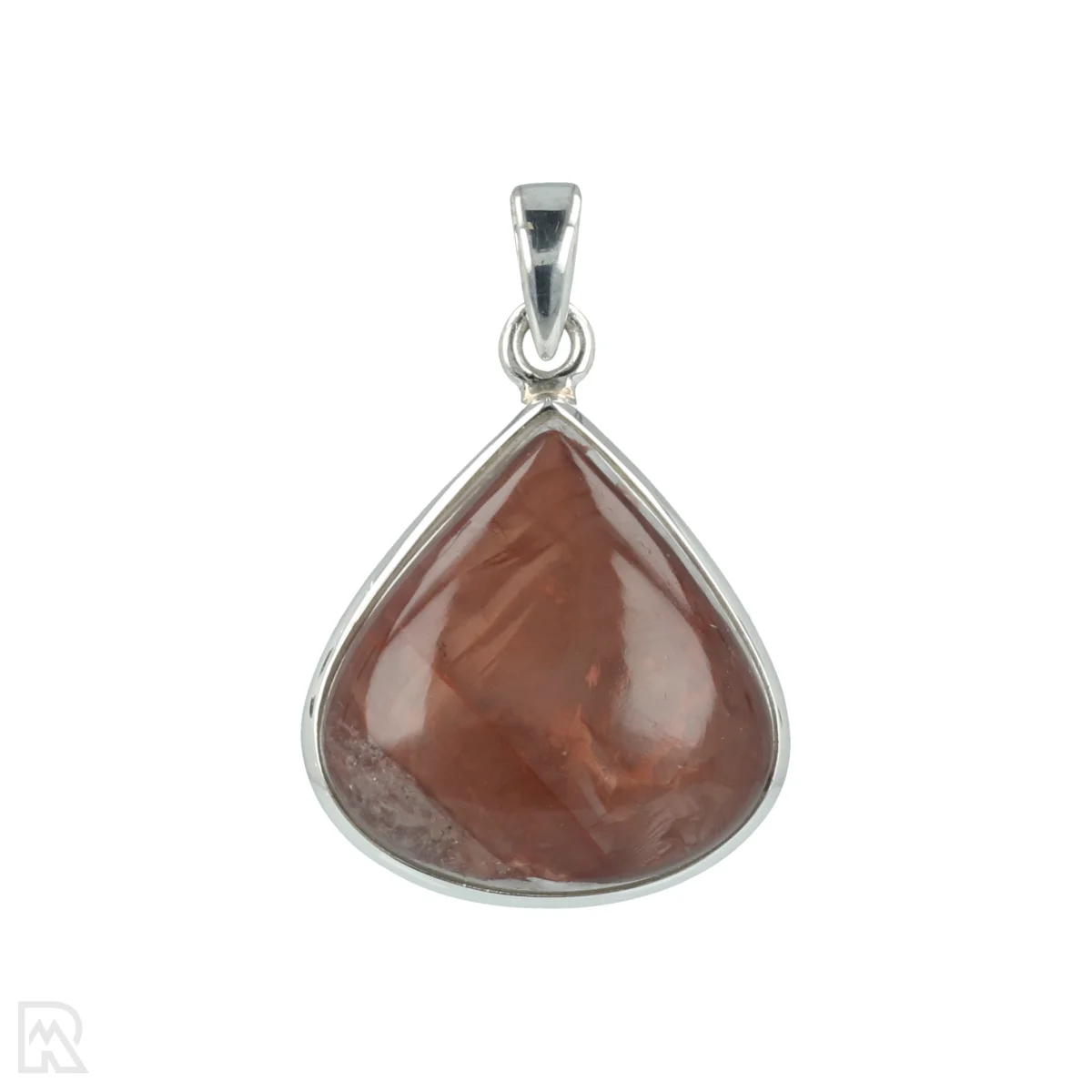 Hämatoid Quarz Silber Anhänger 1 Hämatischer Quarz Silberanhänger aus Indien mit der Artikelnummer 20937