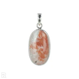 Hematoid Quartz Silver Pendant from India with item number 20944