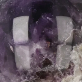 Chevron Amethist Bol uit China met artikelnummer 20983