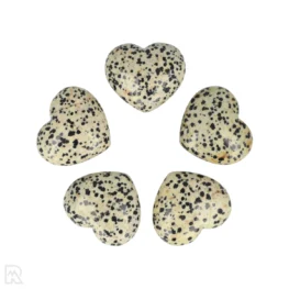Dalmatian Jasper Heart | 4 cm