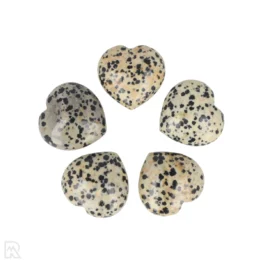 Dalmatian Jasper Heart | 3 cm