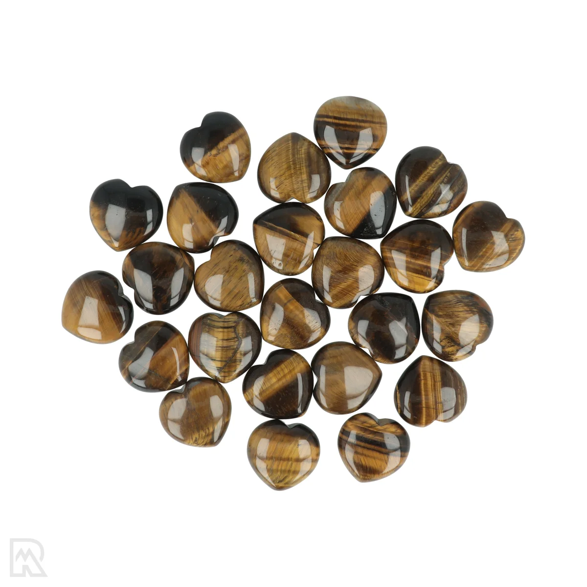 Tijgeroog Harten | 3 cm 1 Tijgeroog Harten | 3 cm