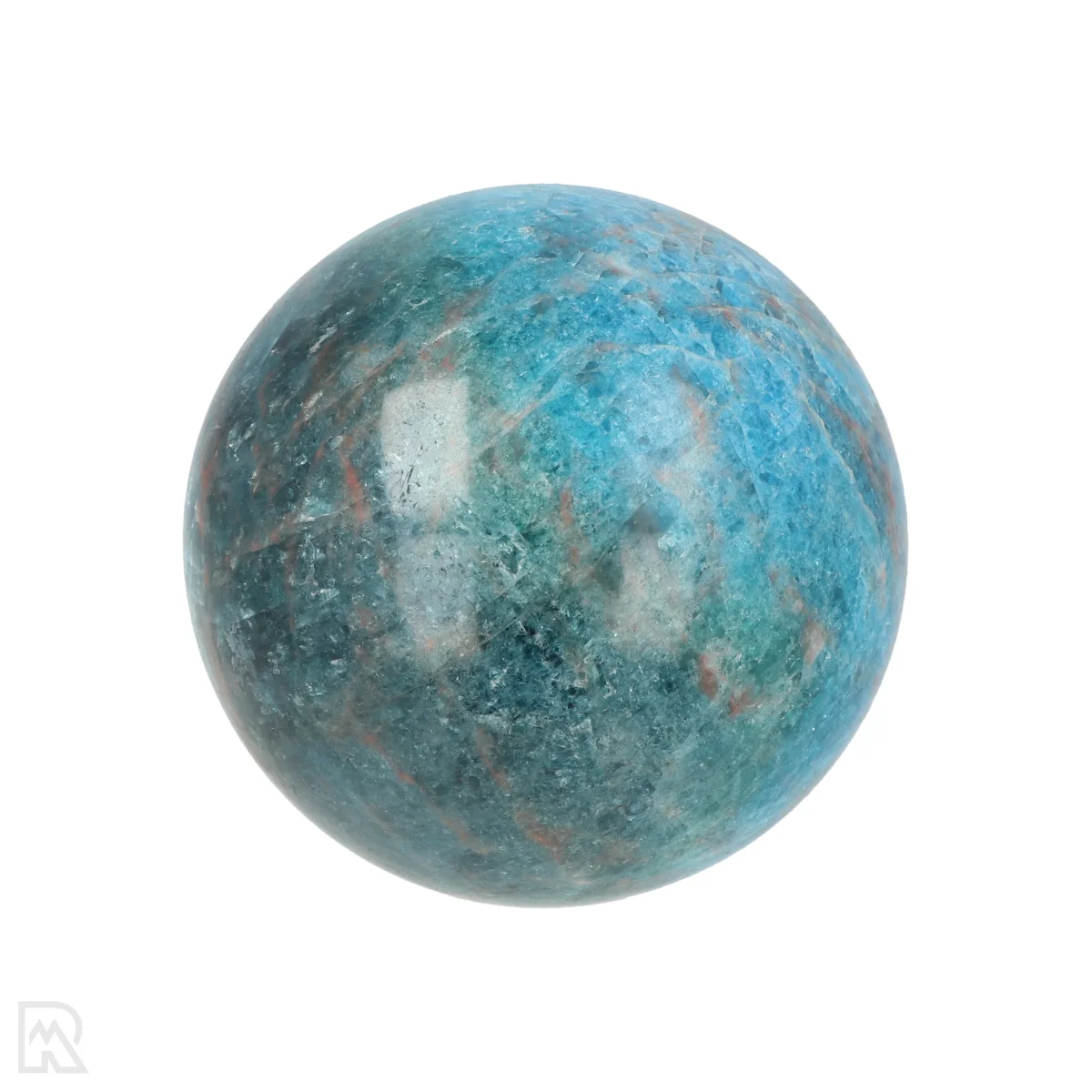 Blauwe Apatiet Bol 3 Blauwe Apatiet Bol uit Madagaskar met artikelnummer 21210