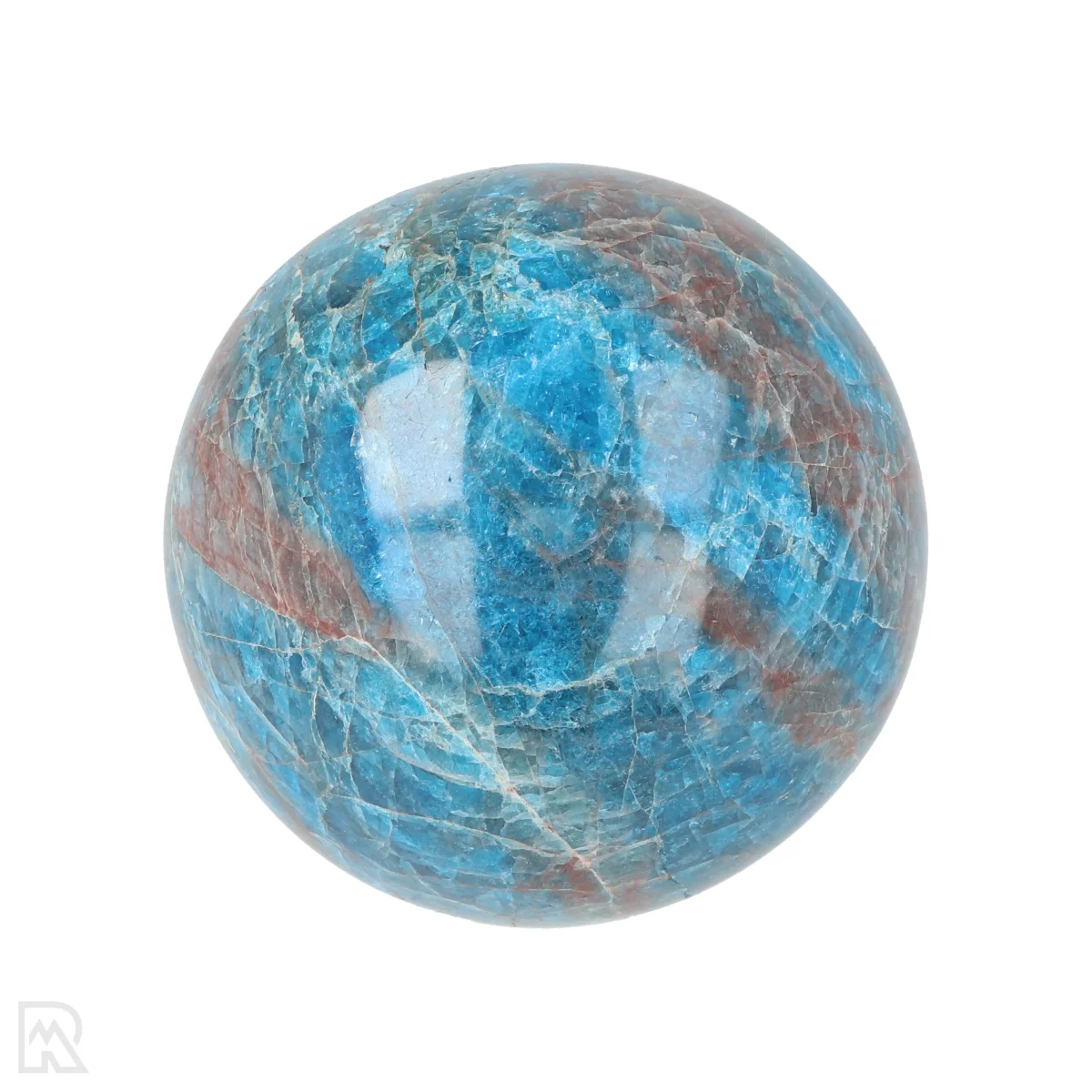 Blauwe Apatiet Bol 1 Blauwe Apatiet Bol uit Madagaskar met artikelnummer 21211