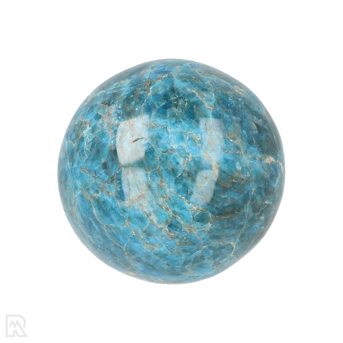 Blauwe Apatiet Bol 3 Blauwe Apatiet Bol uit Madagaskar met artikelnummer 21212