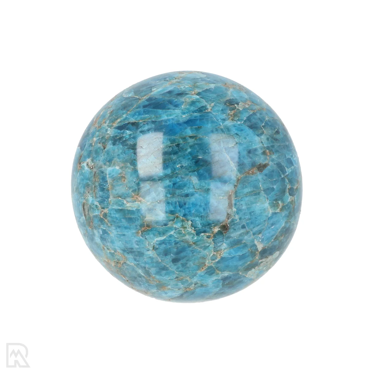 Blauwe Apatiet Bol 1 Blauwe Apatiet Bol uit Madagaskar met artikelnummer 21217