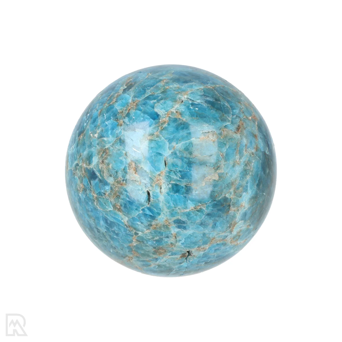 Blauwe Apatiet Bol 3 Blauwe Apatiet Bol uit Madagaskar met artikelnummer 21217