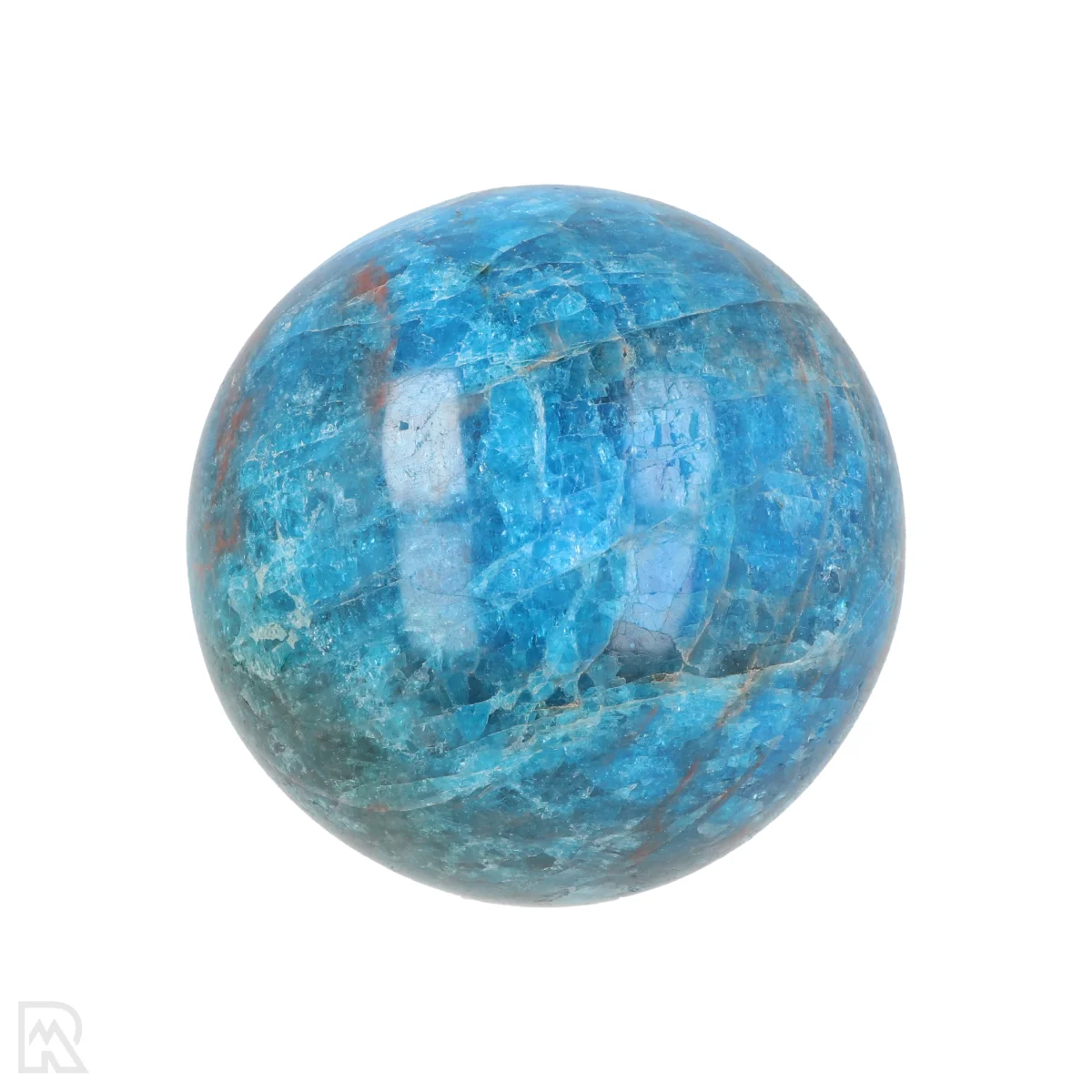 Blauwe Apatiet Bol 1 Blue Apatite Sphere from Madagascar with item number 21231