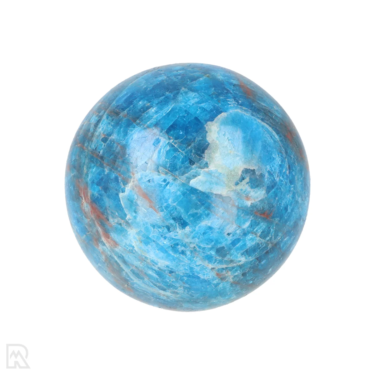 Blauwe Apatiet Bol 3 Blue Apatite Sphere from Madagascar with item number 21231