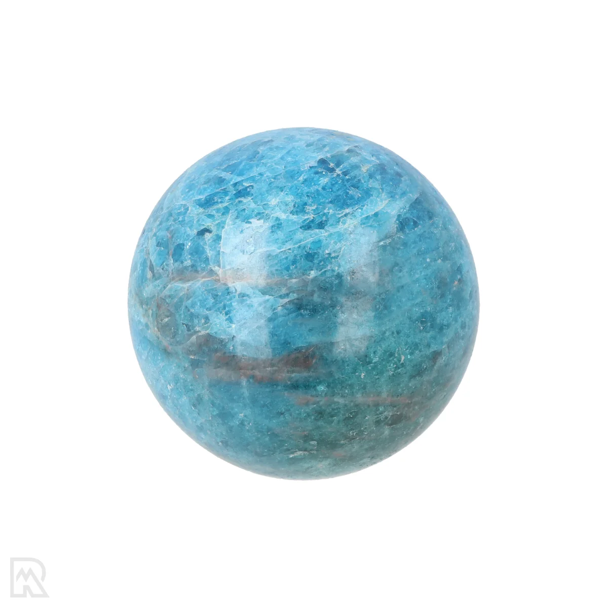 Blauwe Apatiet Bol 1 Blue Apatite Sphere from Madagascar with item number 21234