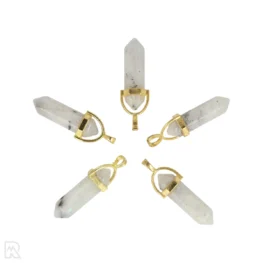 Regenboog Maansteen Dubbeleinder Hanger uit China met artikelnummer 4292