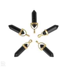 Groene Goudsteen Dubbeleinder Hanger uit China met artikelnummer 4296