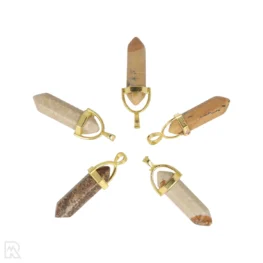 Landschaps Jaspis Dubbeleinder Hanger uit China met artikelnummer 4298