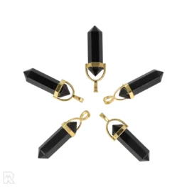 Zwarte Toermalijn Dubbeleinder Hanger uit China met artikelnummer 4300