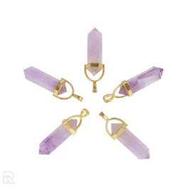 Lichte Amethist Dubbeleinder Hanger uit China met artikelnummer 4301