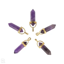 Amethist Dubbeleinder Hanger uit China met artikelnummer 4304