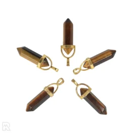 Tijgeroog Dubbeleinder Hanger uit China met artikelnummer 4306