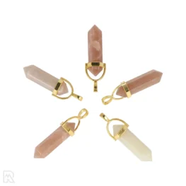 Maansteen Mix Dubbeleinder Hanger uit China met artikelnummer 4312