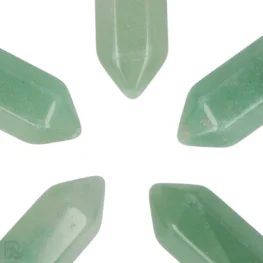 Groene Aventurijn Dubbeleinder Hanger uit China met artikelnummer 4313