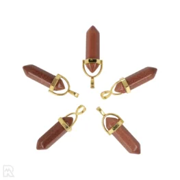 Goudsteen Dubbeleinder Hanger uit China met artikelnummer 4322