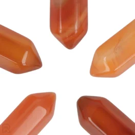 Carneool Dubbeleinder Hanger uit China met artikelnummer 4328