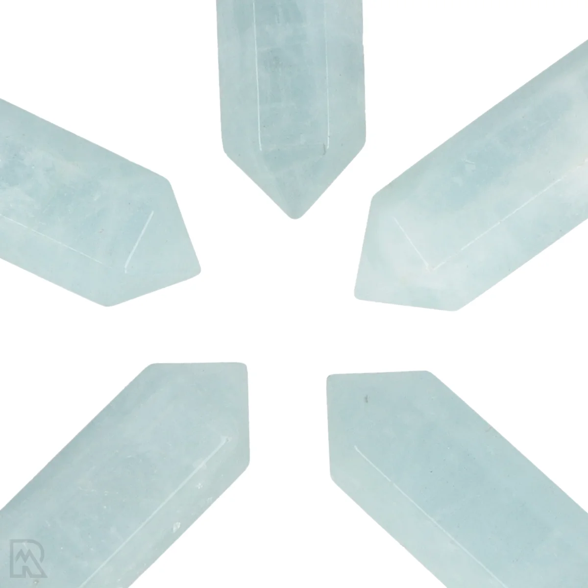 Aquamarijn Dubbeleinder Hanger | Zilverkleurig - 3,2 cm 2 Aquamarijn Dubbeleinder Hanger | Zilverkleurig - 3,2 cm - Afbeelding 2