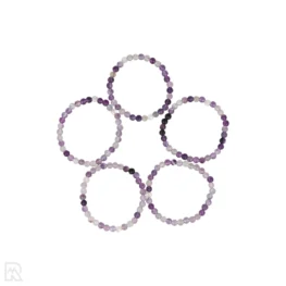 Lila Fluorit Kinderarmband | 4 mm