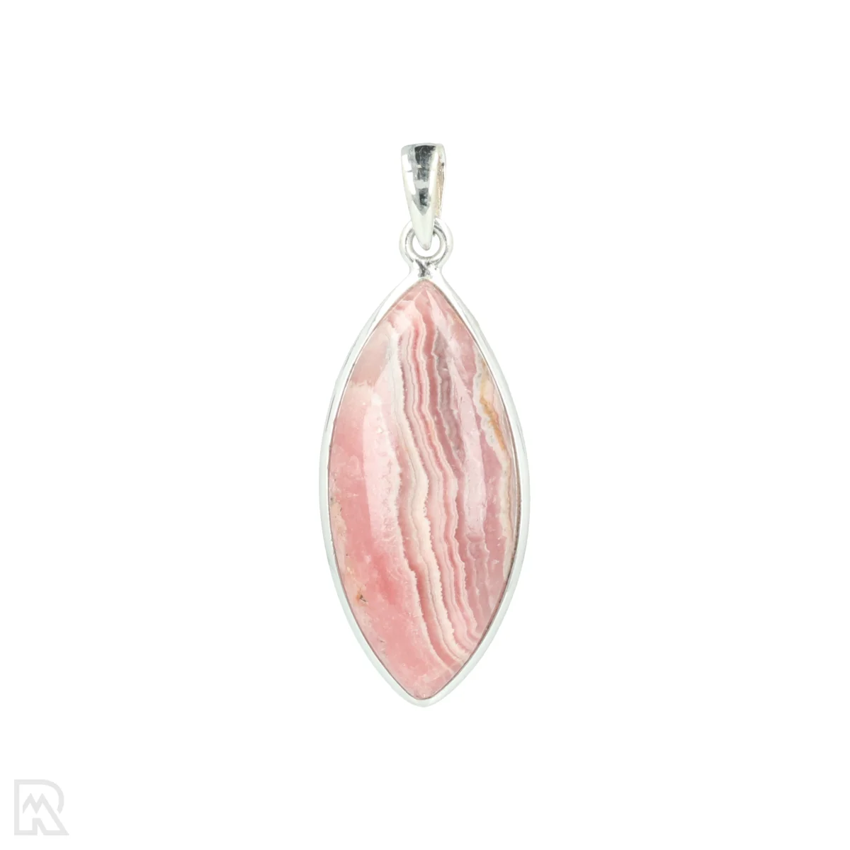 Rhodochrosiet Zilveren Hanger 1 Rhodochrosiet Zilveren Hanger uit India met artikelnummer 20988