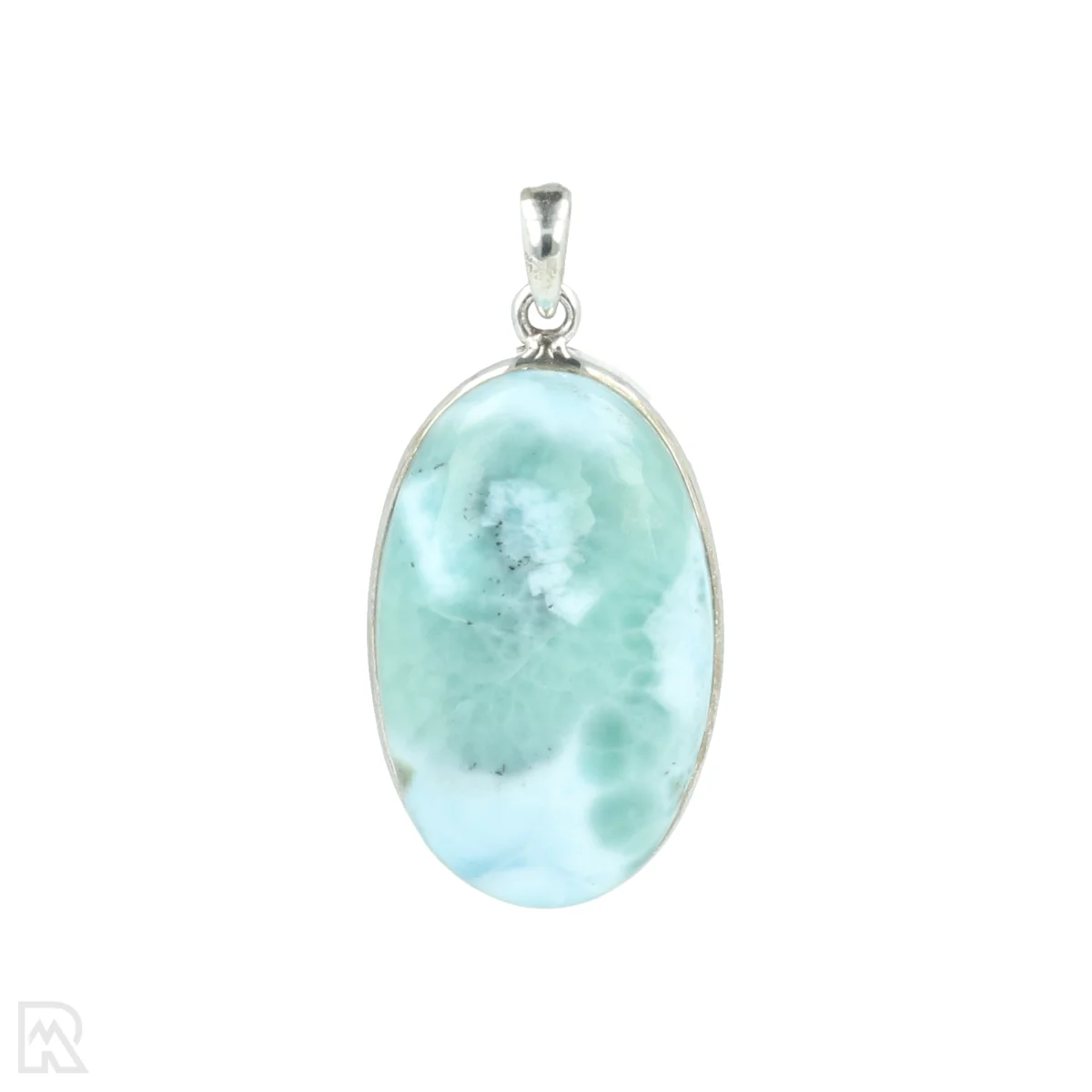 Larimar Silver Pendant 1 Larimar Silver Pendant from India with item number 21253