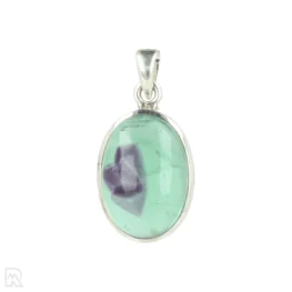 Rainbow Fluorite Silver Pendant from India with item number 21260