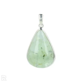 Prehniet Zilveren Hanger