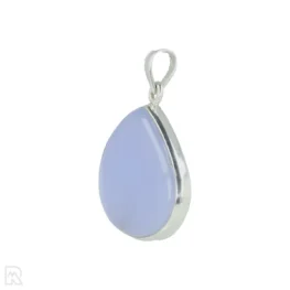 Blauwe Chalcedoon Zilveren Hanger uit India met artikelnummer 21289