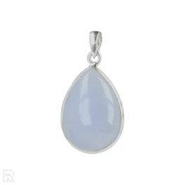 Blauwe Chalcedoon Zilveren Hanger uit India met artikelnummer 21290