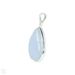 Blauwe Chalcedoon Zilveren Hanger uit India met artikelnummer 21290