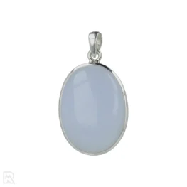 Blauwe Chalcedoon Zilveren Hanger uit India met artikelnummer 21291