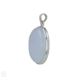 Blauwe Chalcedoon Zilveren Hanger uit India met artikelnummer 21291
