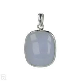 Blauwe Chalcedoon Zilveren Hanger uit India met artikelnummer 21292