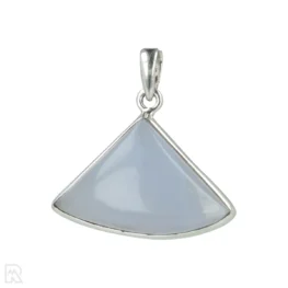 Blauwe Chalcedoon Zilveren Hanger uit India met artikelnummer 21293