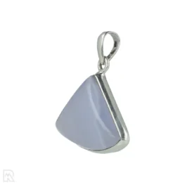 Blauwe Chalcedoon Zilveren Hanger uit India met artikelnummer 21293