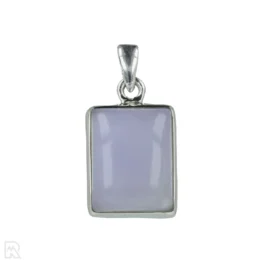 Blauwe Chalcedoon Zilveren Hanger uit India met artikelnummer 21295