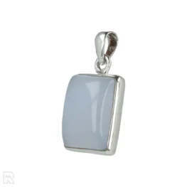 Blauwe Chalcedoon Zilveren Hanger uit India met artikelnummer 21295