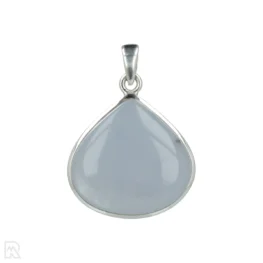 Blauwe Chalcedoon Zilveren Hanger uit India met artikelnummer 21296