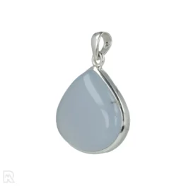 Blauwe Chalcedoon Zilveren Hanger uit India met artikelnummer 21296