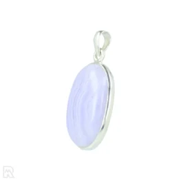 Blue Lace Agaat Zilveren Hanger uit India met artikelnummer 21299