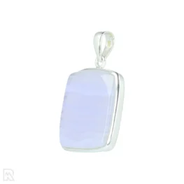 Blue Lace Agaat Zilveren Hanger uit India met artikelnummer 21301