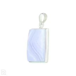 Blue Lace Agaat Zilveren Hanger uit India met artikelnummer 21302