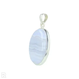 Blue Lace Agaat Zilveren Hanger uit India met artikelnummer 21303