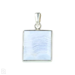 Blue Lace Agaat Zilveren Hanger uit India met artikelnummer 21304