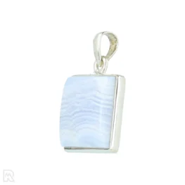 Blue Lace Agaat Zilveren Hanger uit India met artikelnummer 21304