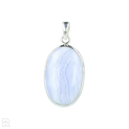 Blue Lace Agaat Zilveren Hanger uit India met artikelnummer 21306